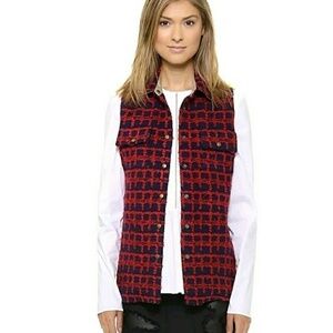 Harvey Faircloth Shirt Jacket Vest Plaid Wool